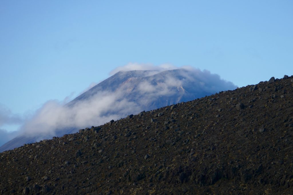 Ngauruhoe, viewed from shoulder of the also-active Ruapehu 