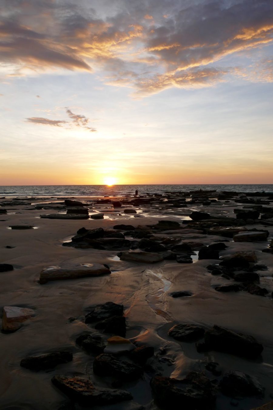 Sunset, low tide, Cable Beach, Broome. All photos copyright Doug Spencer.
