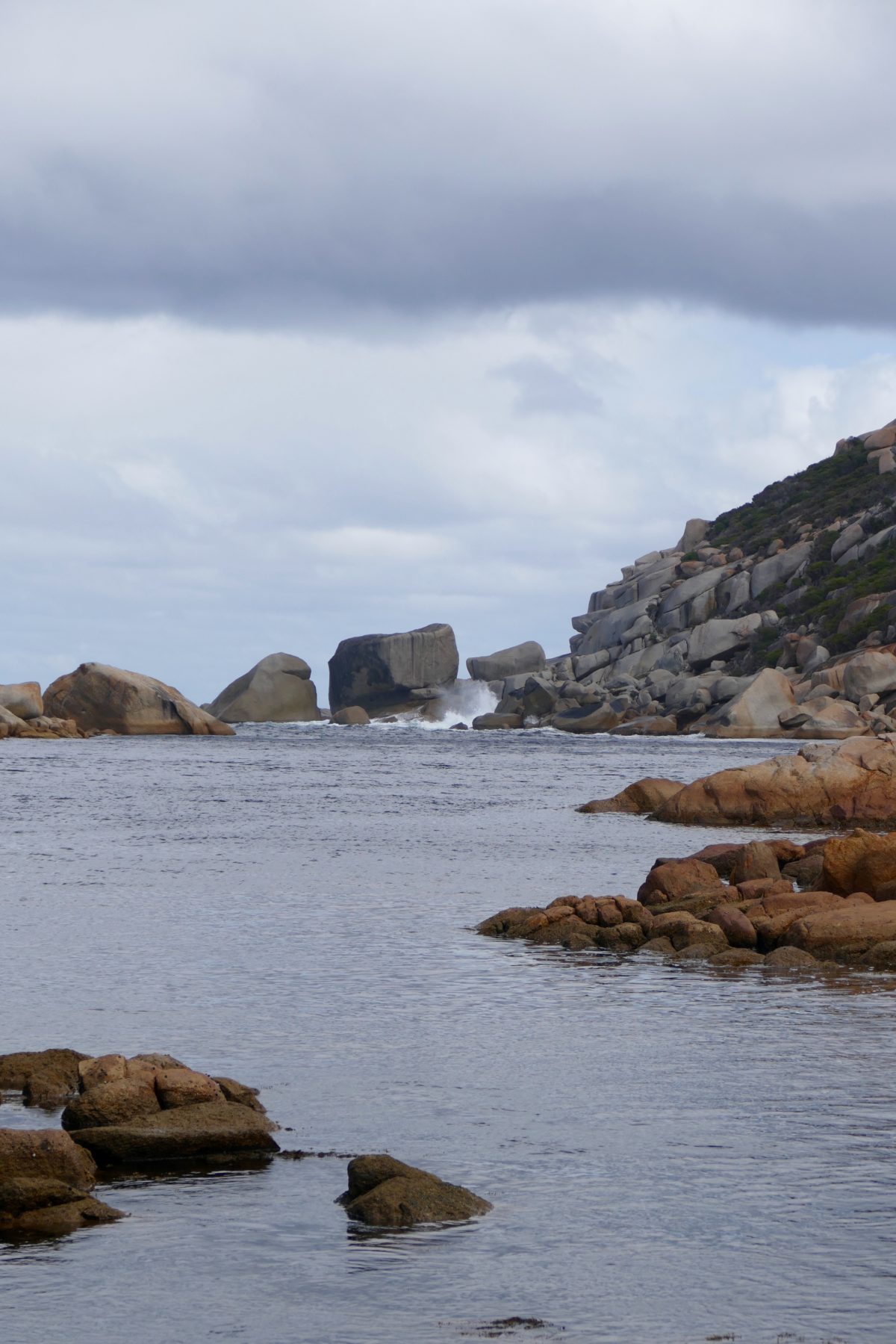 Waychinicup Inlet, meeting Southern Ocean. Calm day, Spring 2016